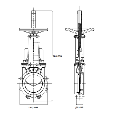 Шиберная задвижка VG6400 со штурвалом, Tecofi В Уфе