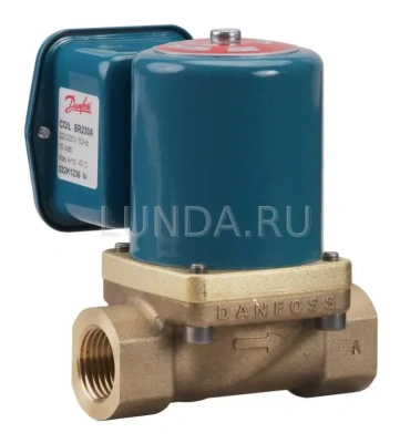 Клапан соленоидный EV225B с сервоприводом, для пара, с катушкой, Danfoss В Уфе