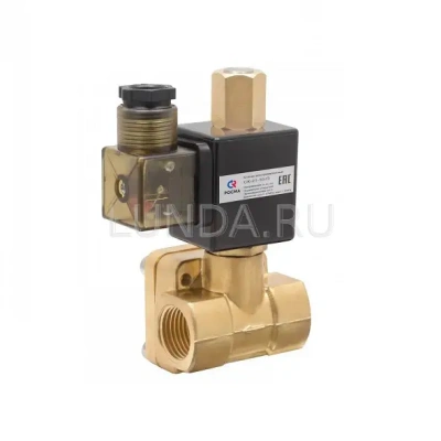 Клапан соленоидный с сервоприводом и катушкой, двухходовой, непрямого действия (нормально открытый), Росма В Уфе