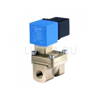 Клапан соленоидный EV220W 10-50, с сервоприводом, с катушкой, уплотнение NBR (нормально открытый), Danfoss В Уфе